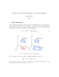 Section 15.3 Double Integrals over General Regions