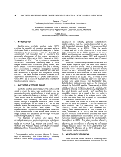 Synthetic Aperture Radar Observations of Mesoscale Atmospheric