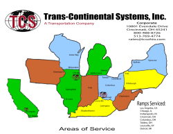 Areas Of Service - Trans-Continental Systems, Inc.