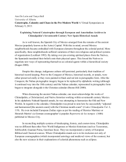 Ann De Le&oacute;n and Tanya Ball University of Alberta Catastrophe