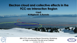 Electron cloud and collective effects in the FCC-ee Interaction