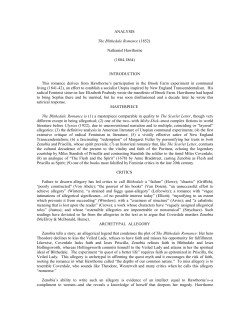 ANALYSIS The Blithedale Romance - American Literature AmerLit