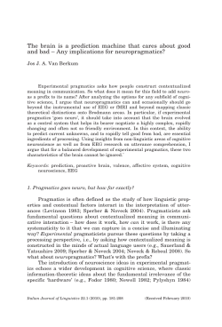 Jos J. A. Van Berkum - Italian Journal of Linguistics