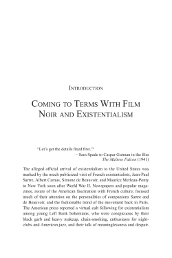 coming to terms with film noir and existentialism