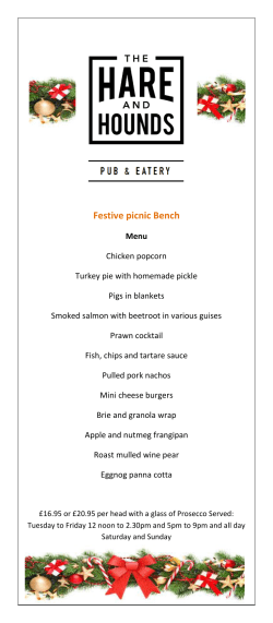 Festive picnic Bench