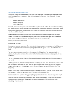 Pennies in the Jar Introduction