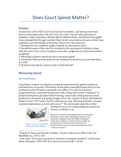 Does Court Speed Matter? - United States Croquet Association