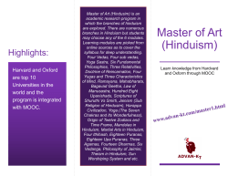 Master of Art (Hinduism) - ADVAN-KT