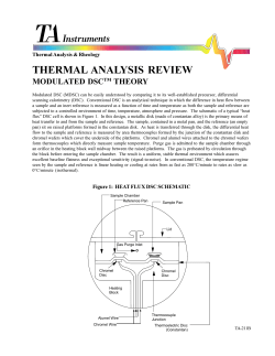 Modulated DSC TA Instruments