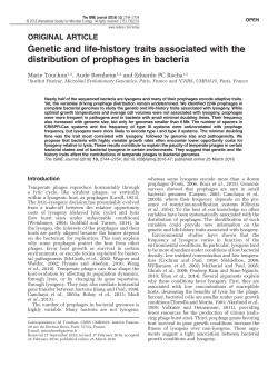 Genetic and life-history traits associated with the distribution