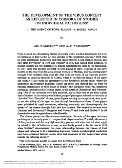 the development of the virus concept as reflected in corpora of