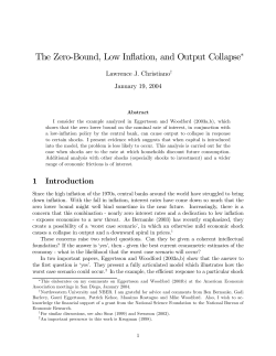 The Zero-Bound, Low Inflation, and Output Collapse