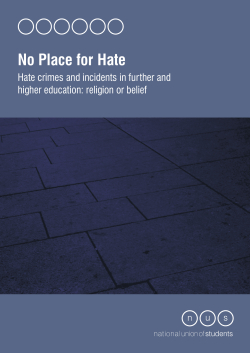No Place for Hate