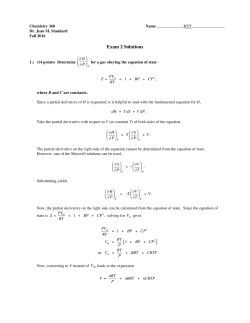 Exam 2 Solutions