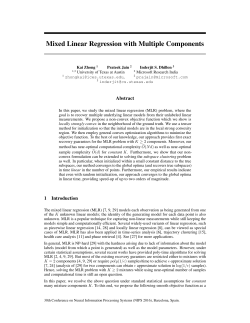 Mixed Linear Regression with Multiple Components