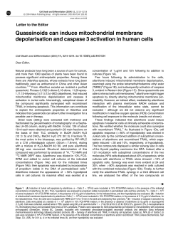 Quassinoids can induce mitochondrial membrane