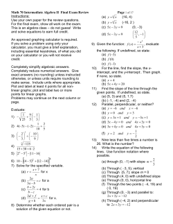 d.Sketch the graph of on the same axes as you graphed f.