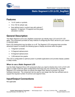Static Segment LCD (LCD_SegStat)