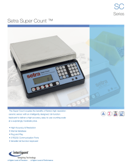Setra Super Count &trade;