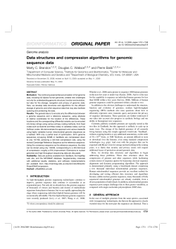 Data structures and compression algorithms for