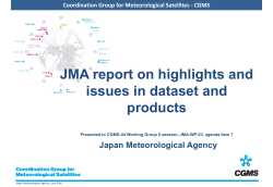 Coordination Group for Meteorological Satellites - CGMS