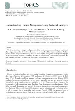 Understanding Human Navigation Using Network