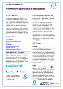 Community Sports Hub E-Newsletter