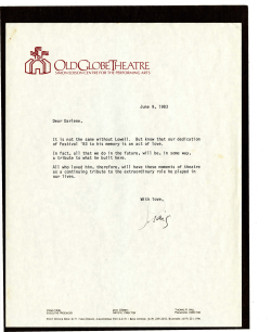 June 9, 1983 Dear Darlene, It is not the same