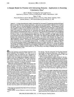 A Simple Model for Proteins with Interacting Domains. Applications