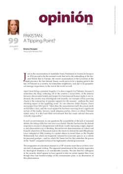 PAKISTAN: A Tipping Point?
