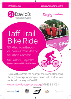 Taff Trail Bike Ride - St David`s Hospice Care