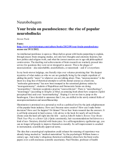 Neurobobagem Your brain on pseudoscience