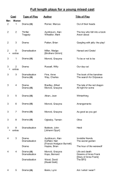 Full length plays for a young mixed cast