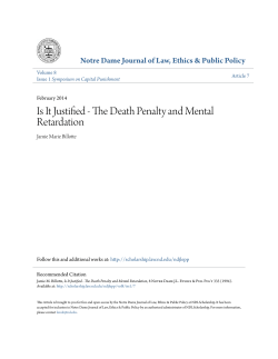 Is It Justified - The Death Penalty and Mental