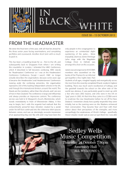 Sedley Wells Music Competition