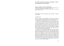 An index of names of recent Asteroidea