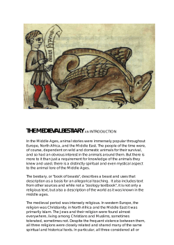 A modern bestiary - teachers notes and activities