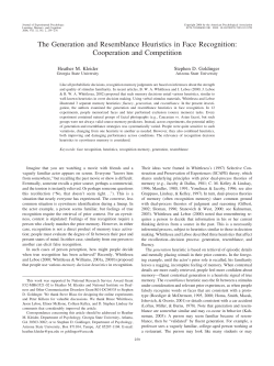 The Generation and Resemblance Heuristics in
