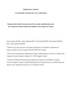 Supplementary material: A tutorial guide to ImageJ