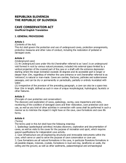 Cave conservation act