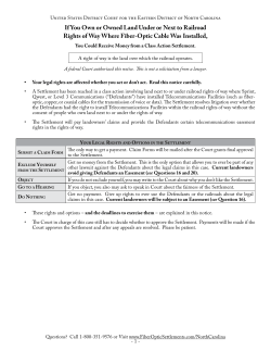 to a copy of the Notice - Fiber