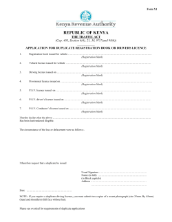 THE TRAFFIC ACT FORM x1