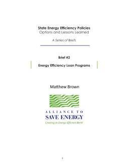 Energy Efficiency Loan Program