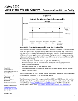 Lake of the Woods - Minnesota Department of Human Services