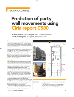 Ground Engineering 2014 Prediction of party wall movements using