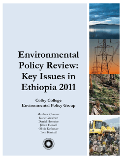 Environmental Policy Review 2011 - The Colby College Community