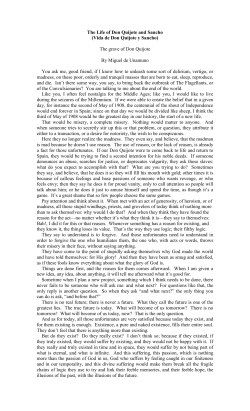 The Life of Don Quijote and Sancho