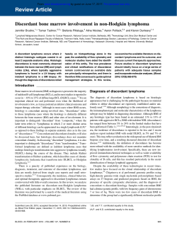 Discordant bone marrow involvement in non