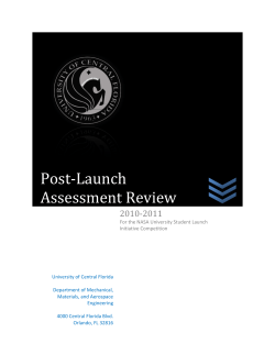 Post-Launch Assessment Review