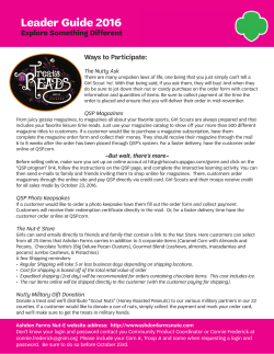 2017 Treats n Reads leader guide - Girl Scouts of Northern Indiana